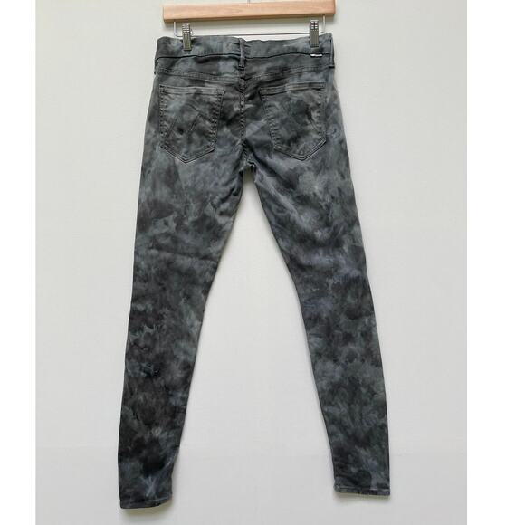 Mother Women The Looker Spontaneous Combustion Skinny Jeans Size 28 Tie Dye Gray - Picture 3 of 12